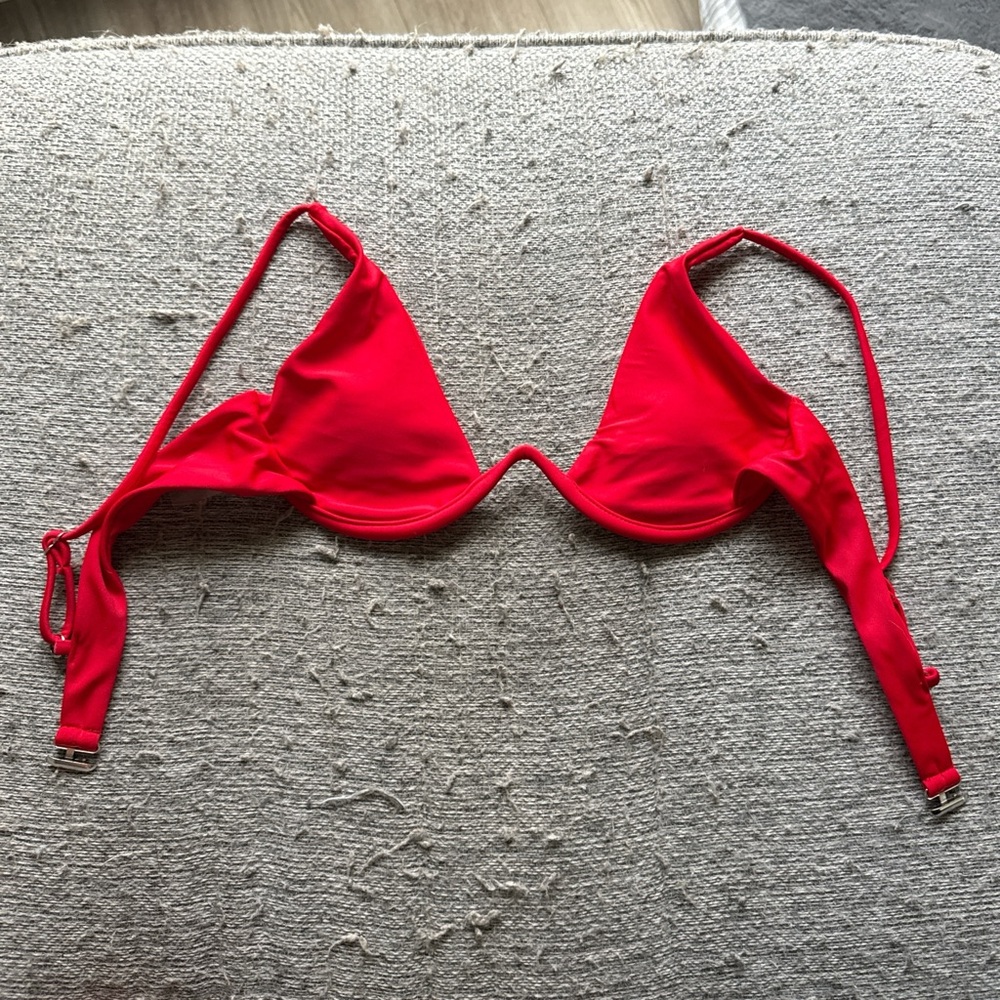 Red Underwire Bikini Top